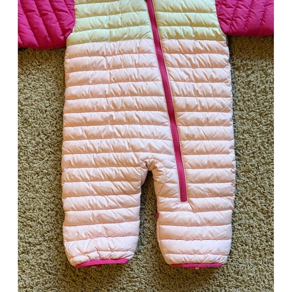 Columbia Infant Powder Lite II Reversible Bunting Snowsuit Girl's 6-12 Mo Pink